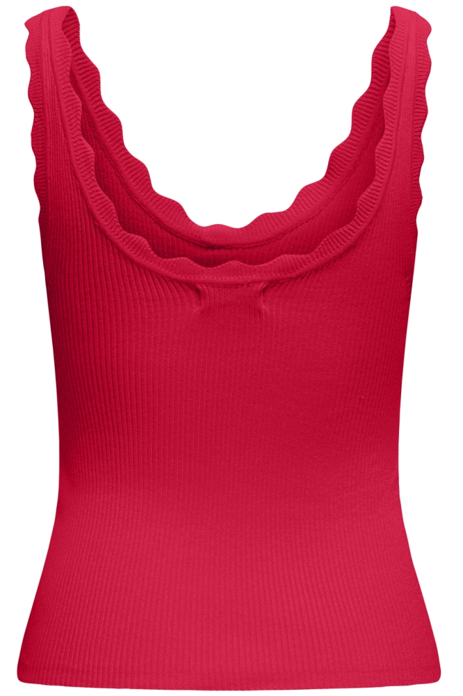 JDYNANNA S/L SCALLOP EDGE TOP KNT N 15290585 SKI PATROL